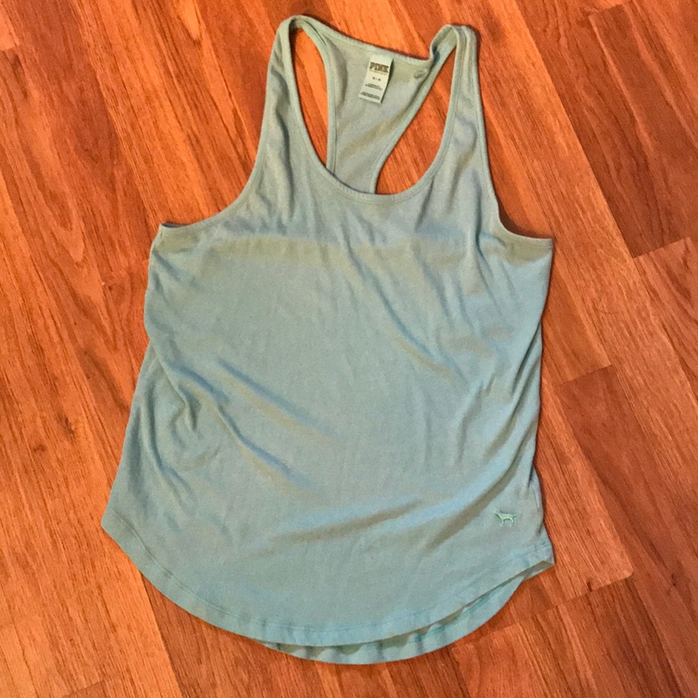Pink Victoria’s Secret, Blue Tank Top